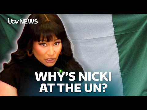 Why has Nicki Minaj been speaking about Nigeria at the UN? | ITV News