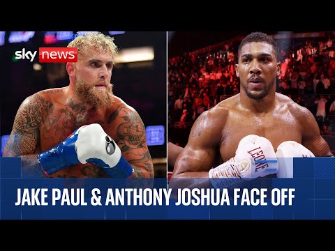 Anthony Joshua v Jake Paul press conference