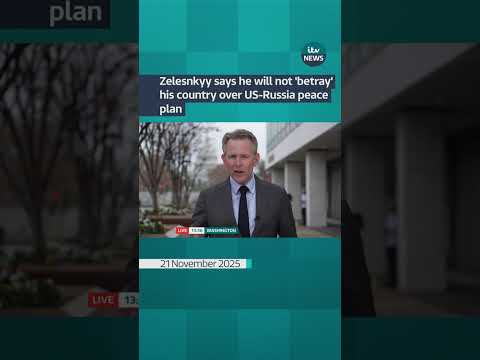 Putin welcomes US peace proposal as Zelenskyy warns of difficult choices | ITV News