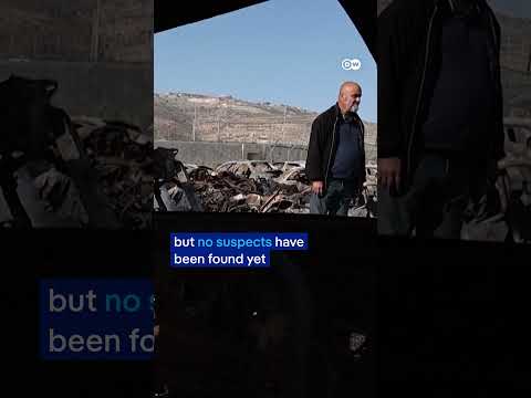 Israeli settlers set cars on fire in attack near Nablus, in the occupied West Bank | DW News