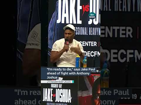 Jake Paul says he’s “ready to die” ahead of fight with Anthony Joshua | ITV News