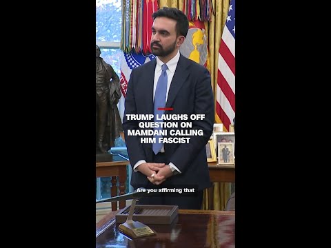 Trump laughs off question on Mamdani calling him fascist