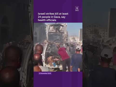 At least 24 dead in Israeli strikes in Gaza