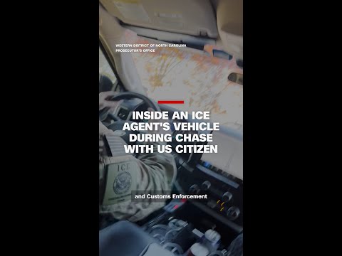 Inside an ICE agent’s vehicle during chase with US citizen