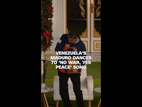Venezuela’s Maduro dances to ‘No War, Yes Peace’ song