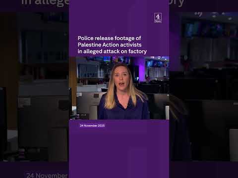 Police release footage of Palestine Action activists in alleged attack on factory