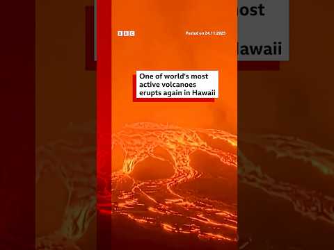 One of the world’s most active volcanoes erupts again in Hawaii. #Hawaii #BBCNews