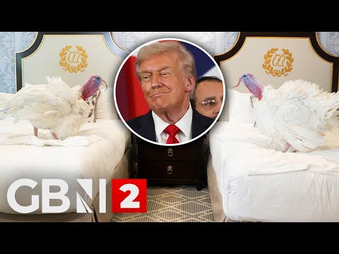 Donald Trump pardons Thanksgiving turkeys in annual White House ceremony
