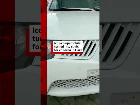 Pope Francis’ Popemobile has been transformed into a health clinic for children in Gaza. #BBCNews