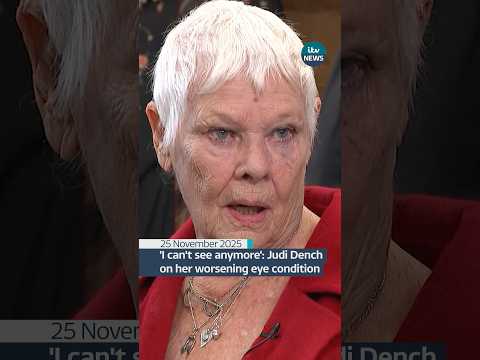 Judi tells ITV News about her age-related macular degeneration (AMD) which affects her eye sight.