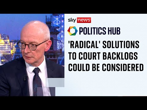 ‘Radical’ solutions to court backlogs could be considered, minister confirms