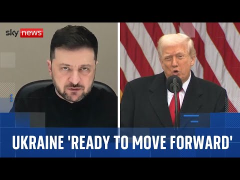 Ukraine: Zelenskyy says he is ‘ready to move forward’ with peace deal and seeks talks with Trump