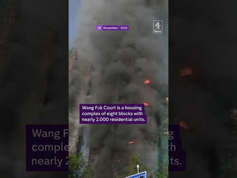 At least four killed as major fire engulfs high-rise building in Hong Kong