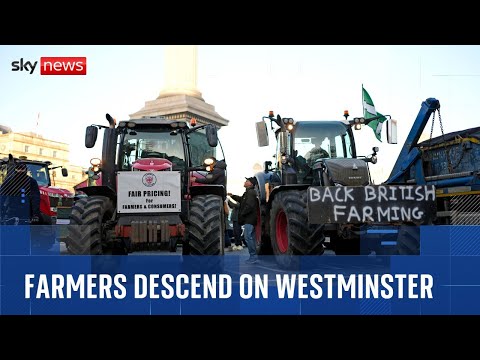 Hundreds of farmers defy police to protest ahead of the budget