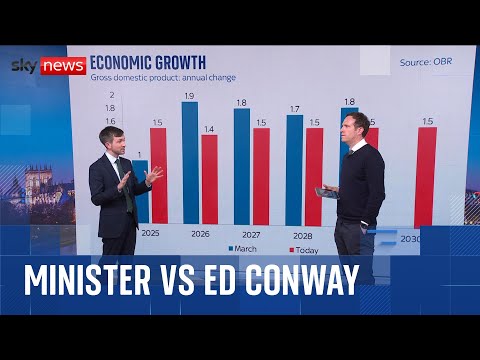 Treasury minister vs Ed Conway in budget graphics showdown