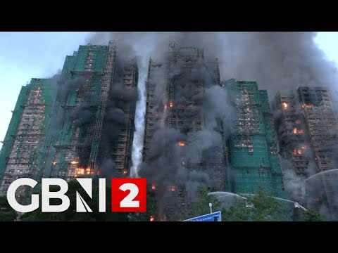 WATCH: Huge fire engulfs residential building in Hong Kong