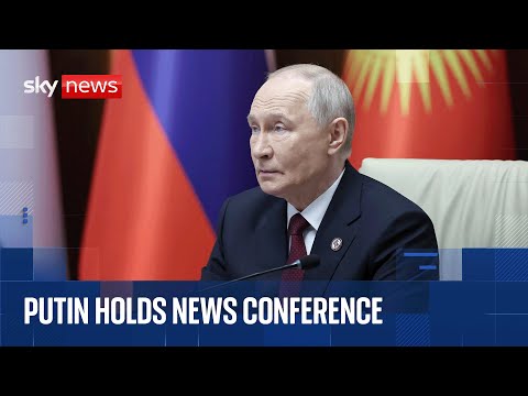 Vladimir Putin holds news conference at security summit