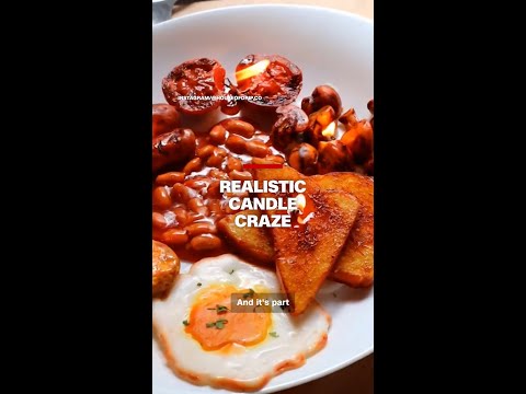 These candles look like real food