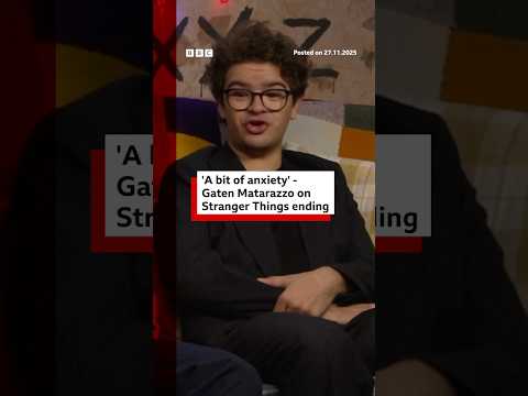 Gaten Matarazzo, who plays Dustin, on life after Stranger Things as final season launches. #BBCNews