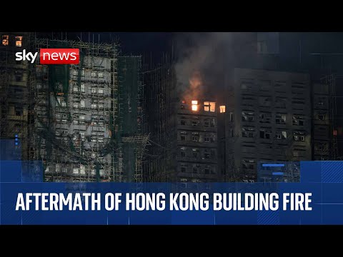 Nearly 300 people missing after huge fire engulfs Hong Kong flats – dozens confirmed dead