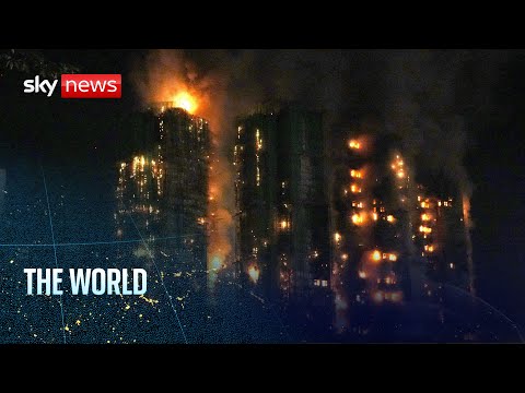 Arrests over Hong Kong fire, almost 87 dead and hundreds missing | The World with Dominic Waghorn