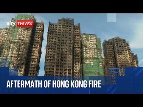Hong Kong fire death toll rises to 128 – with hundreds more still missing