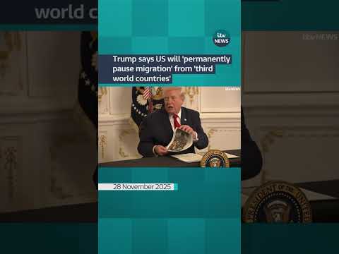 Trump says US will ‘permanently pause migration’ from ‘third world countries’ | ITV News
