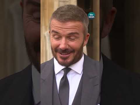 Sir David Beckham: King’s elegance was inspiration for my suit #shorts #royals #beckham