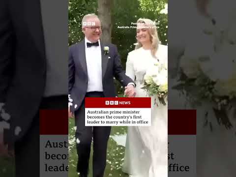 Australian prime minister becomes the country’s first leader to marry while in office. #BBCNews