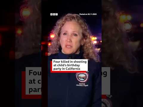 At least four people killed in mass shooting at a child’s birthday party in California. #BBCNews