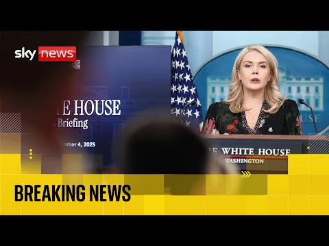 Karoline Leavitt facing reporters at the White House