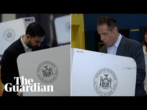 Mayoral candidates Zohran Mamdani and Andrew Cuomo cast their votes in New York City
