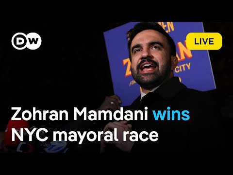 Live: Zohran Mamdani elected as NYC’s first Muslim mayor, set to speak at election party | DW News