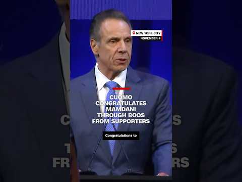 Cuomo congratulates Mamdani through boos from supporters