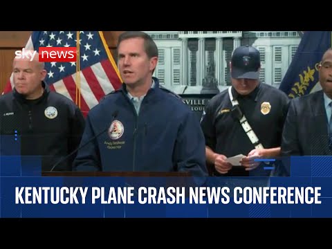 Kentucky plane crash leaves three dead – with number expected to rise | Full news conference