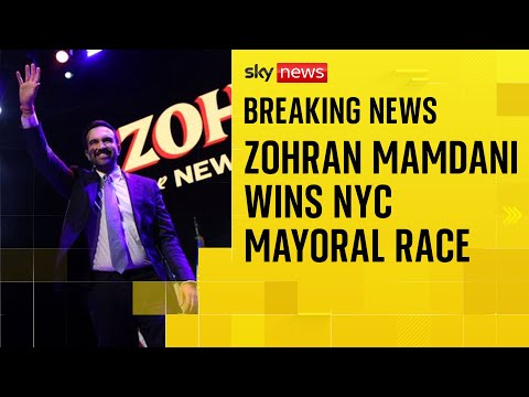 Democrat Zohran Mamdani wins New York mayoral race
