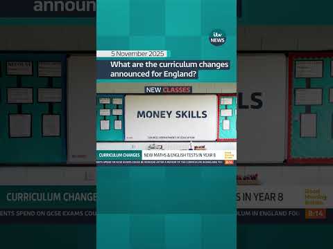 What are the curriculum changes announced for England