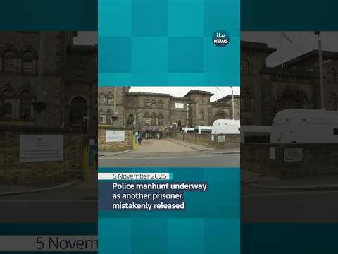 Police are searching for another prisoner who was mistakenly released #itvnews #prison
