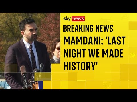 ‘I will work every day to honour the trust that I now hold’ says New York City Mayor-elect