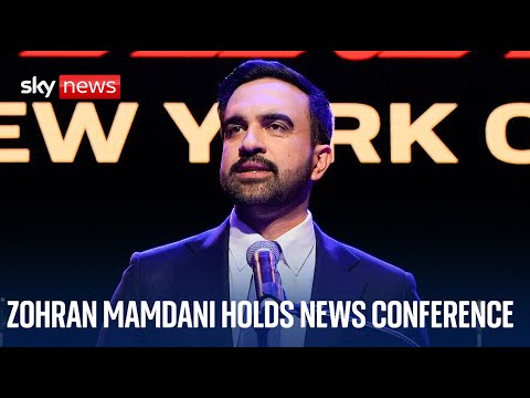 Zohran Mamdani holds news conference