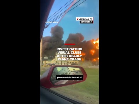 Investigating visual clues after deadly plane crash