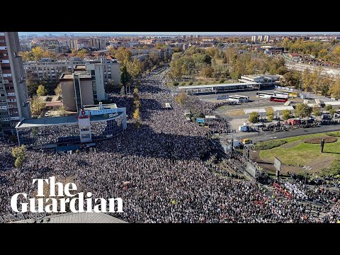 Thousands of Serbians mark anniversary of deadly station collapse