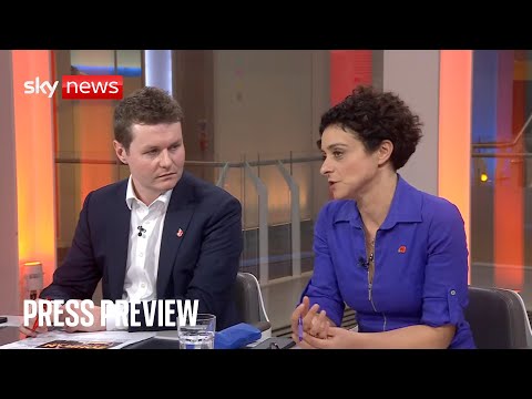 Sky News Press Preview | Jack Elsom and Jenny Kleeman | Wednesday 5th November