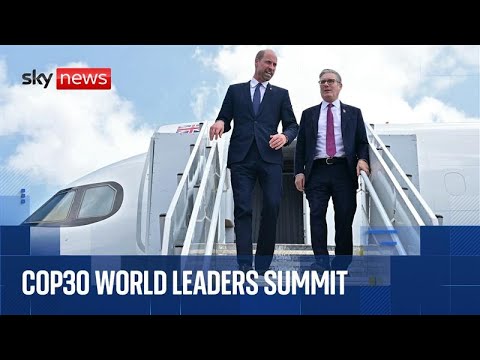Prince William and Sir Keir Starmer deliver speeches at COP30