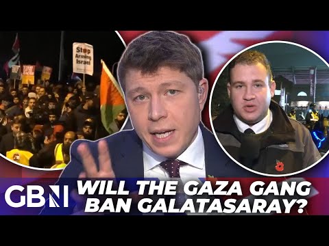 ‘It’s CLEAR who the HOOLIGANS are!’ | Patrick Christys SLAMS pro-Palestine protesters at Villa Park