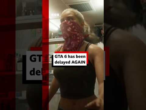 GTA VI delayed again by Rockstar Games. #GTAVI #GrandTheftAuto #Gaming #BBCNews