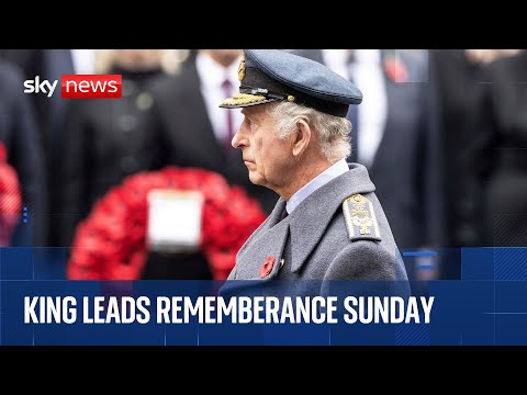 Remembrance Sunday service at the Cenotaph | Sky News coverage