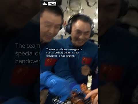 ‘Finger Lickin’ Good’: Chinese astronauts have enjoyed the first-ever BBQ in space.
