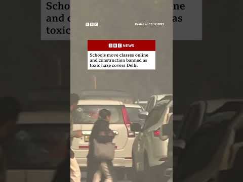 Schools move classes online and construction banned as toxic haze covers Delhi. #BBCNews