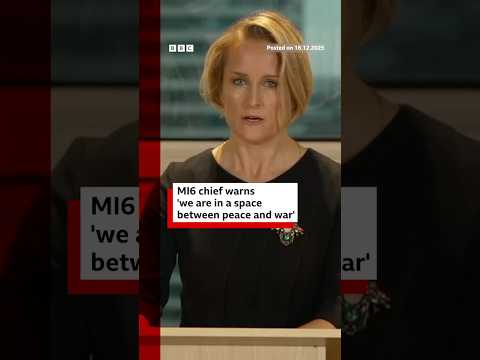 MI6 chief warns ‘we are in a space between peace and war’. #BBCNews